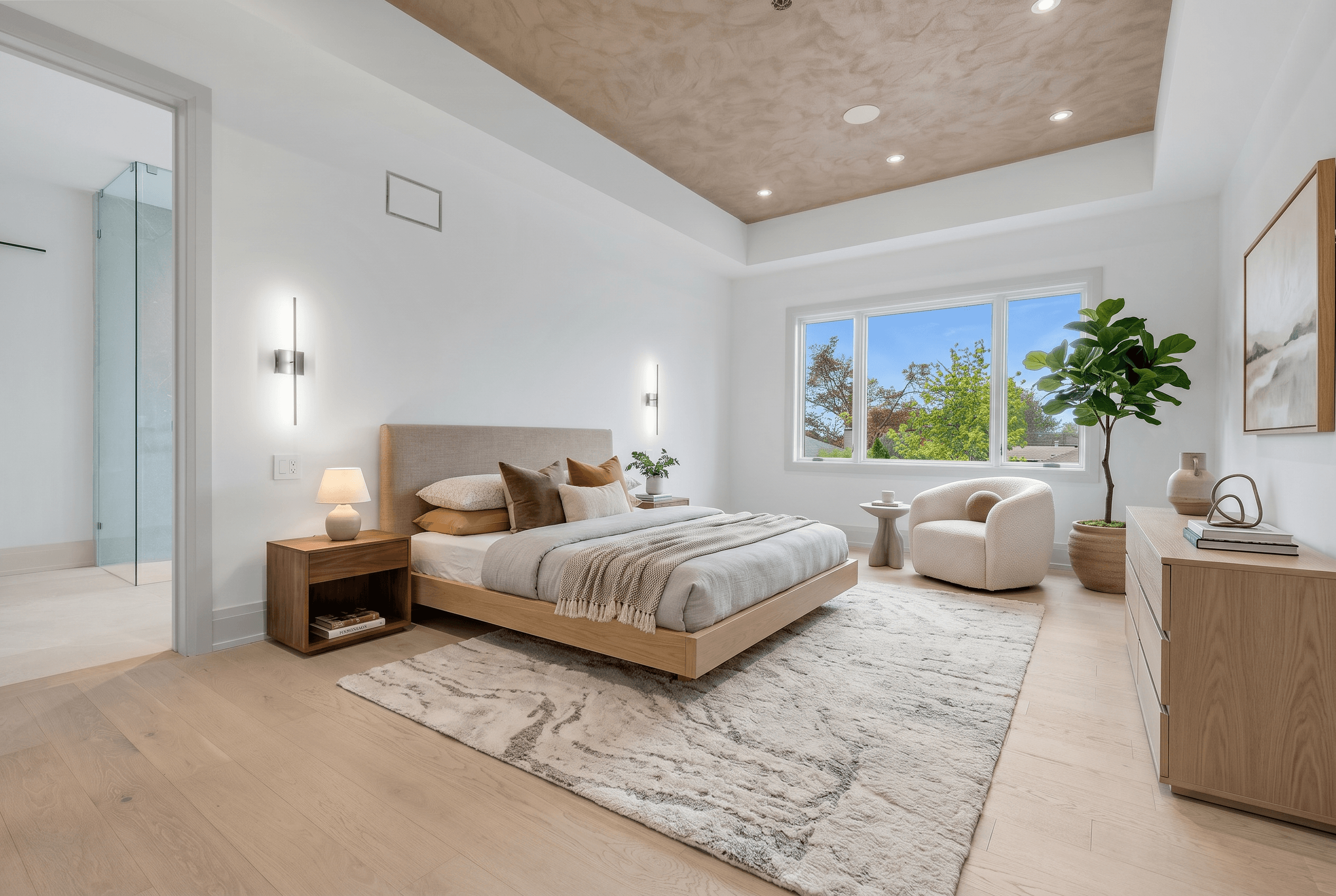 Room after AI Virtual Staging - professionally furnished for real estate listing
